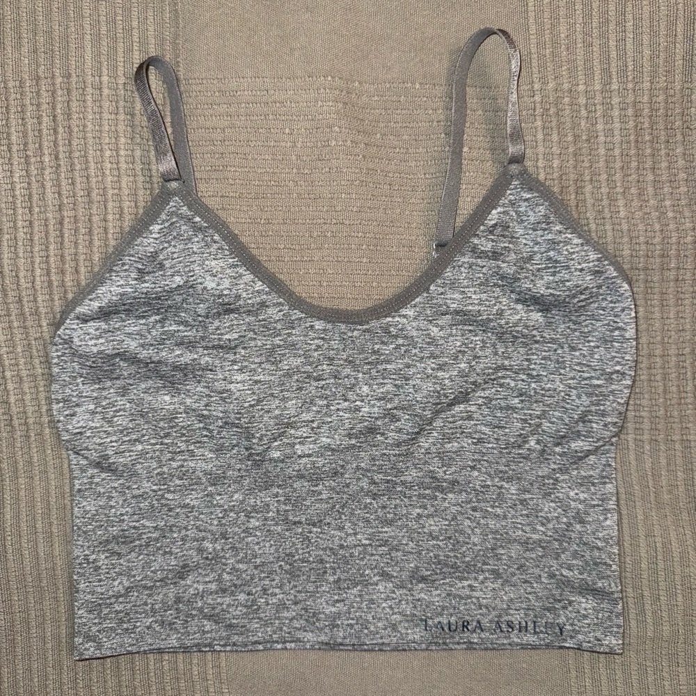 Laura Ashley Heather Gray sport bra